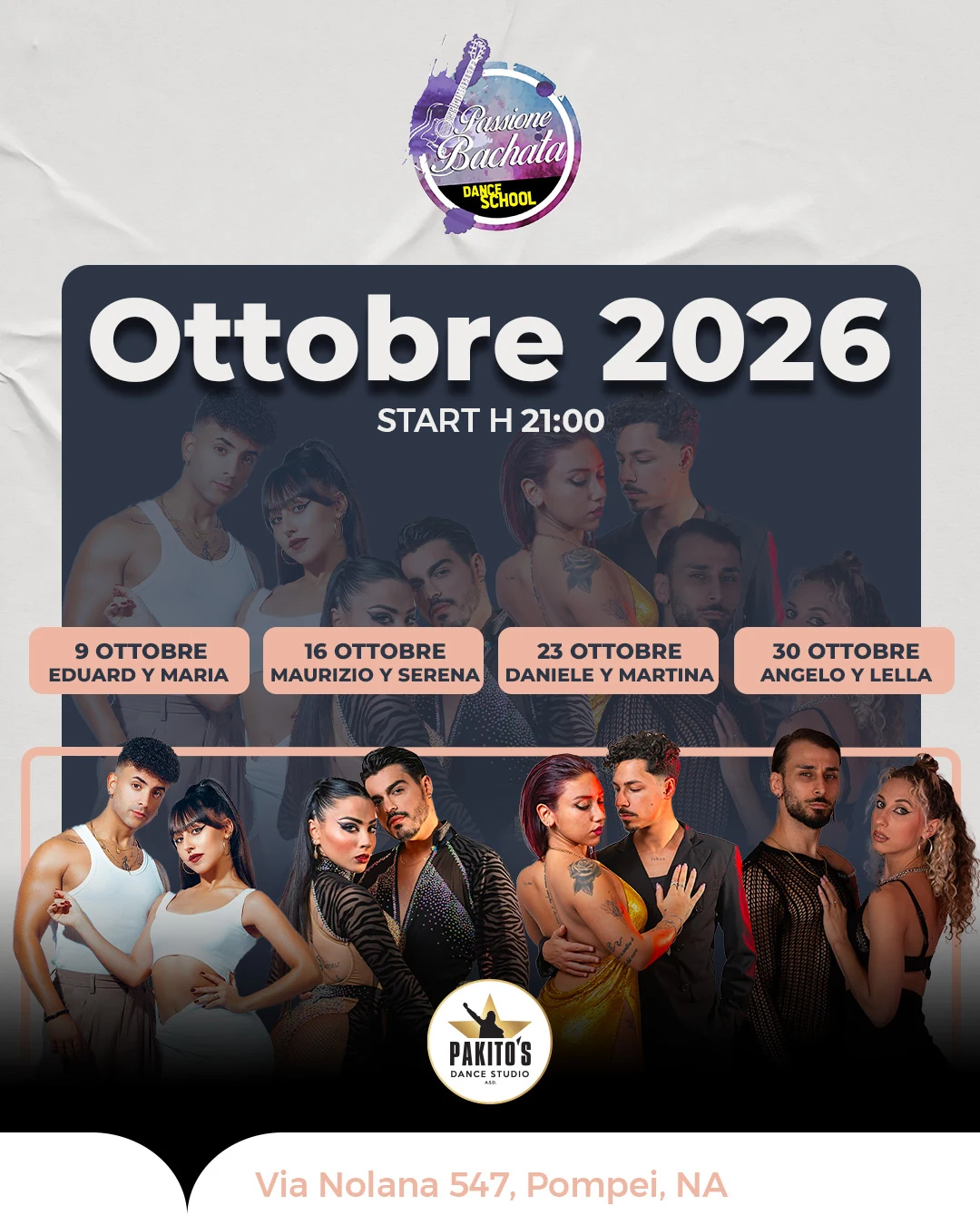 Locandina ufficiale di Passione Bachata Dance School
