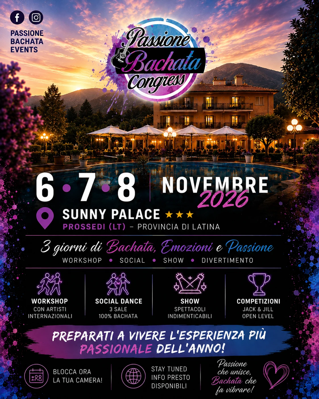 Locandina ufficiale di Passione Bachata Congress